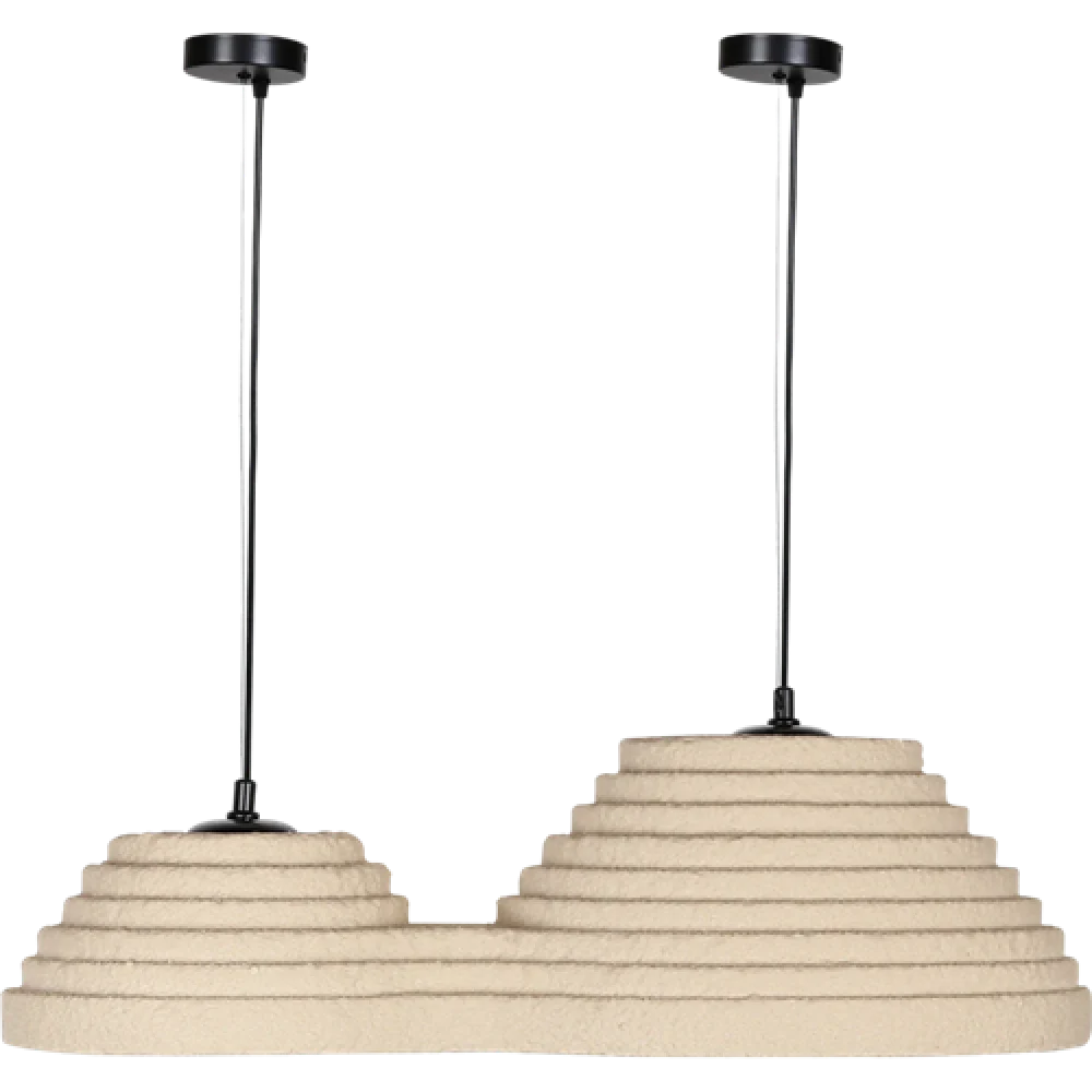 Modern Wavy Layered Pendant Light BW10