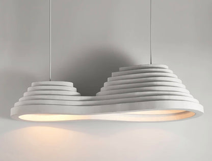 Modern Wavy Layered Pendant Light BW10