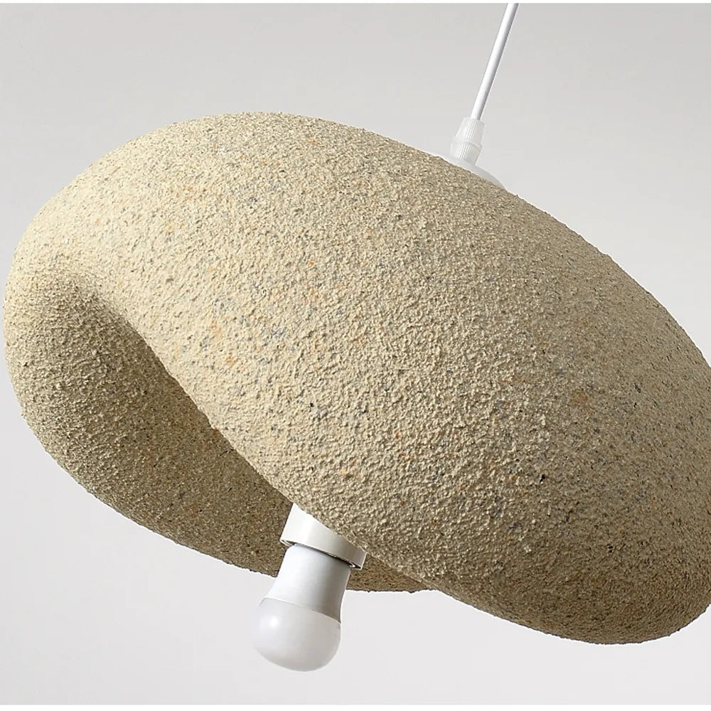 Wabi-Sabi Curved Stone Silhouette Pendant BW13