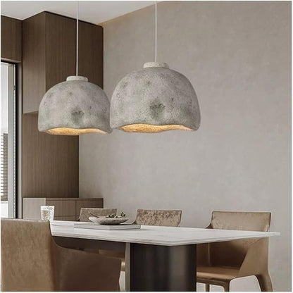 Rustic Stone-Texture Fiberglass Pendant Light BW8