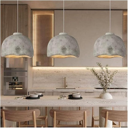 Rustic Stone-Texture Fiberglass Pendant Light BW8