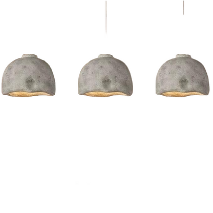 Rustic Stone-Texture Fiberglass Pendant Light BW8