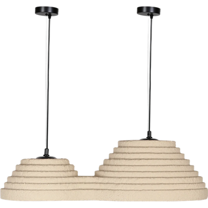 Modern Wavy Layered Pendant Light BW10