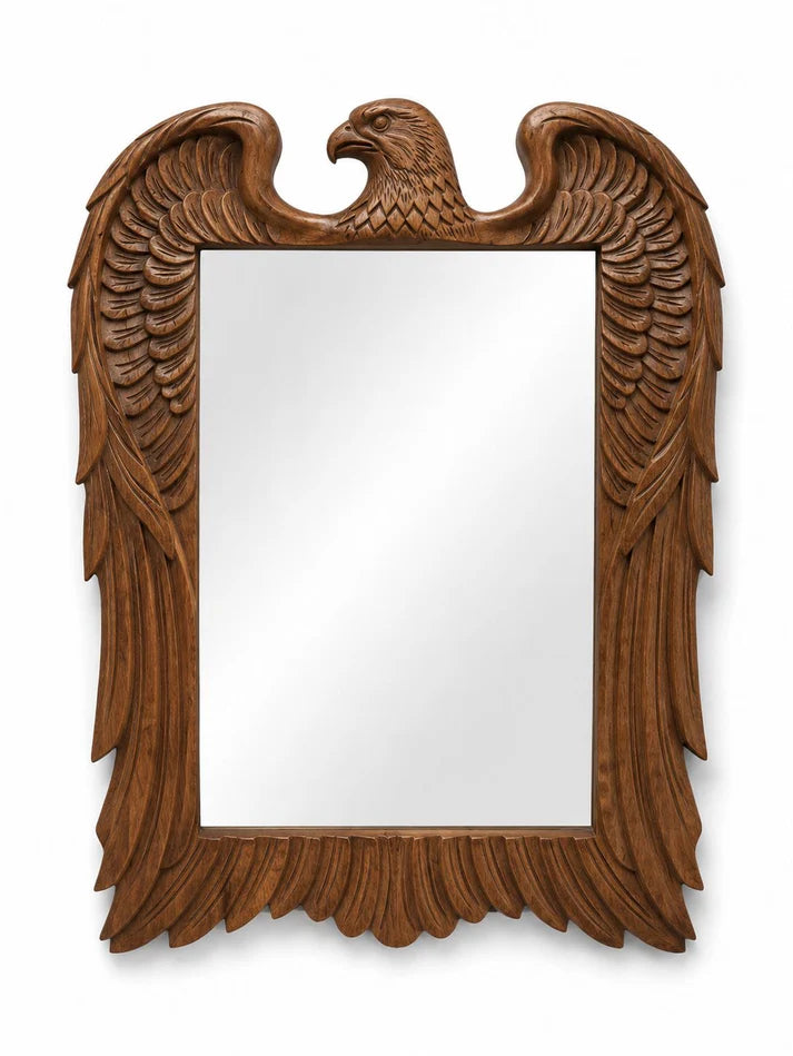 Luxury Antique Eagle Carved Wooden Wall Mirror BW52