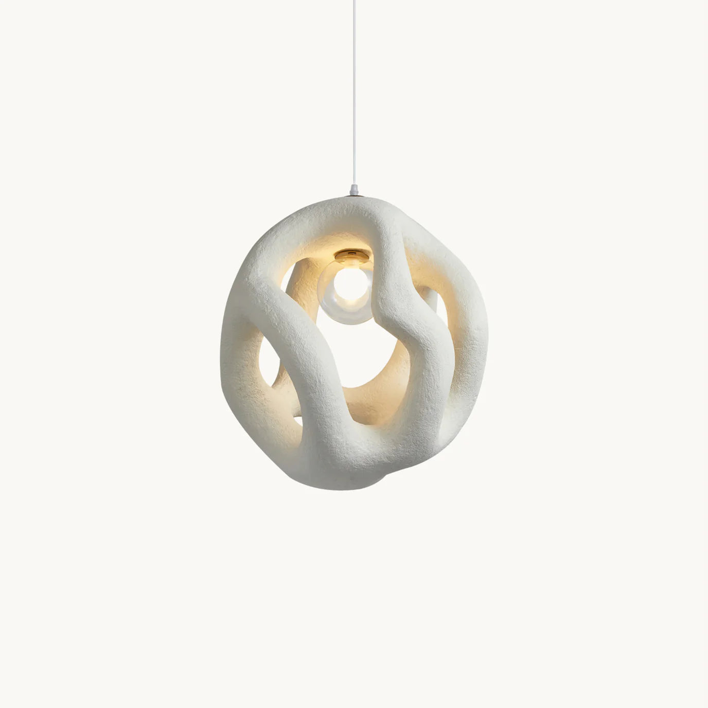 Sculptural Hollow Sphere Pendant Light BW26