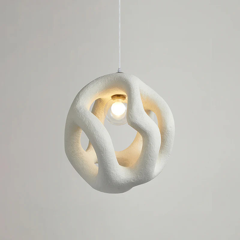 Sculptural Hollow Sphere Pendant Light BW26