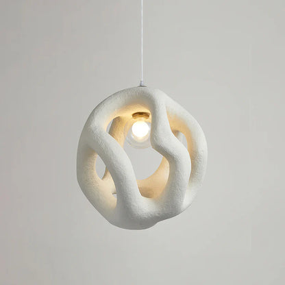 Sculptural Hollow Sphere Pendant Light BW26