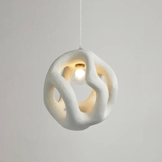 Sculptural Hollow Sphere Pendant Light BW26