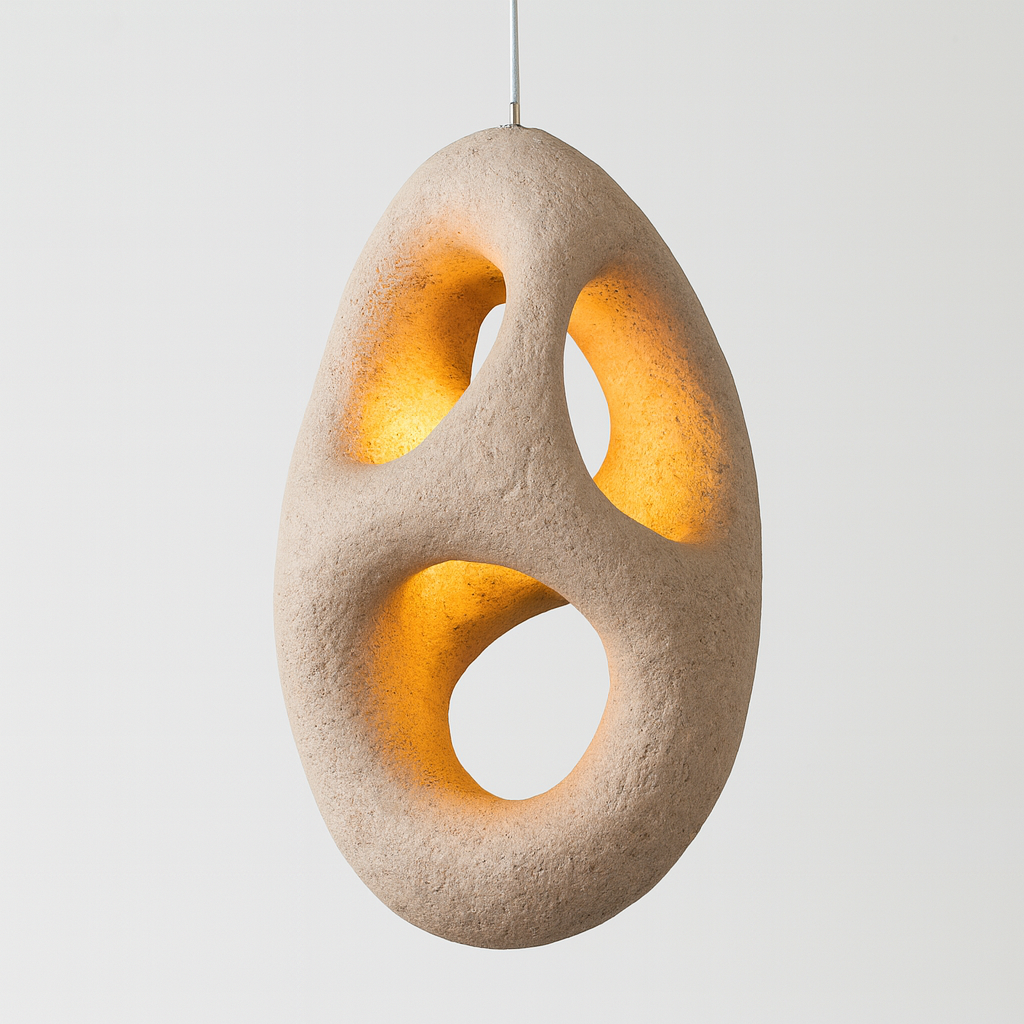 Pendant Light Japanese Wabi-Sabi Cream Beige BW3