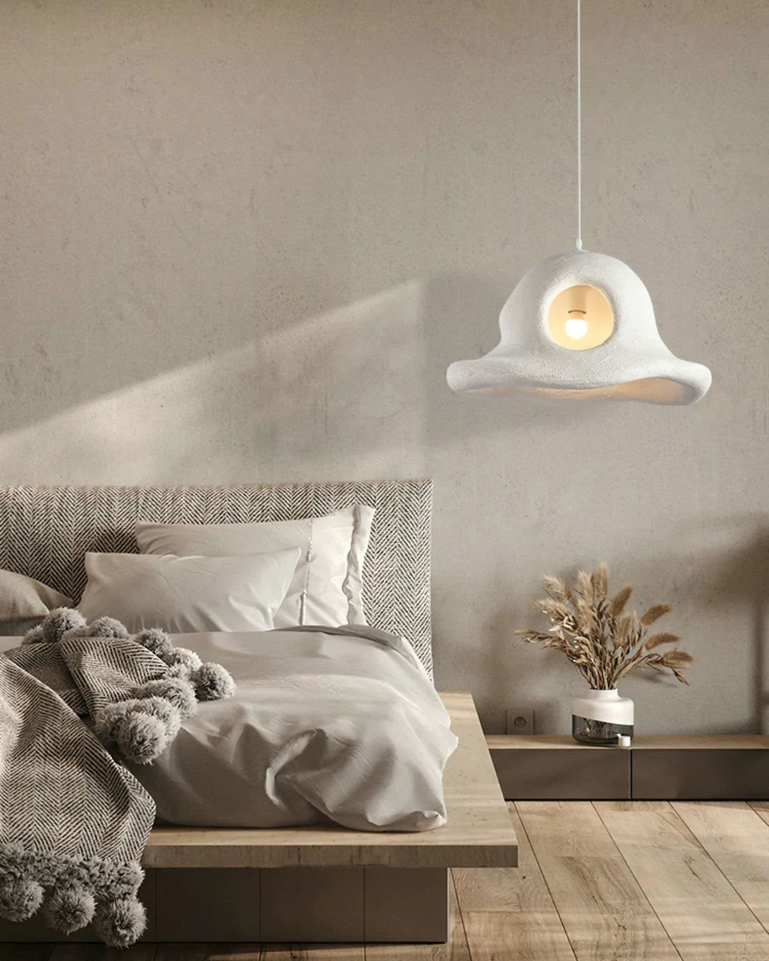 Olmi Hat Wabi-Sabi Sculptural Pendant Light BW9