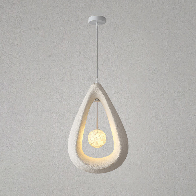 Wabi-Sabi Sculptural Teardrop Pendant BW14
