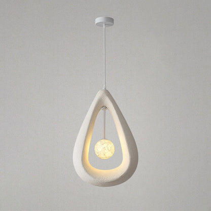 Wabi-Sabi Sculptural Teardrop Pendant BW14