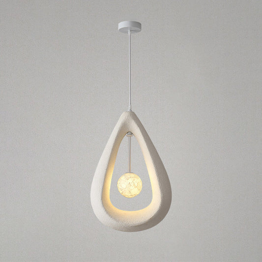 Wabi-Sabi Sculptural Teardrop Pendant BW14