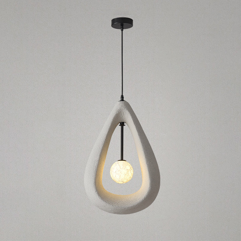 Wabi-Sabi Sculptural Teardrop Pendant BW14