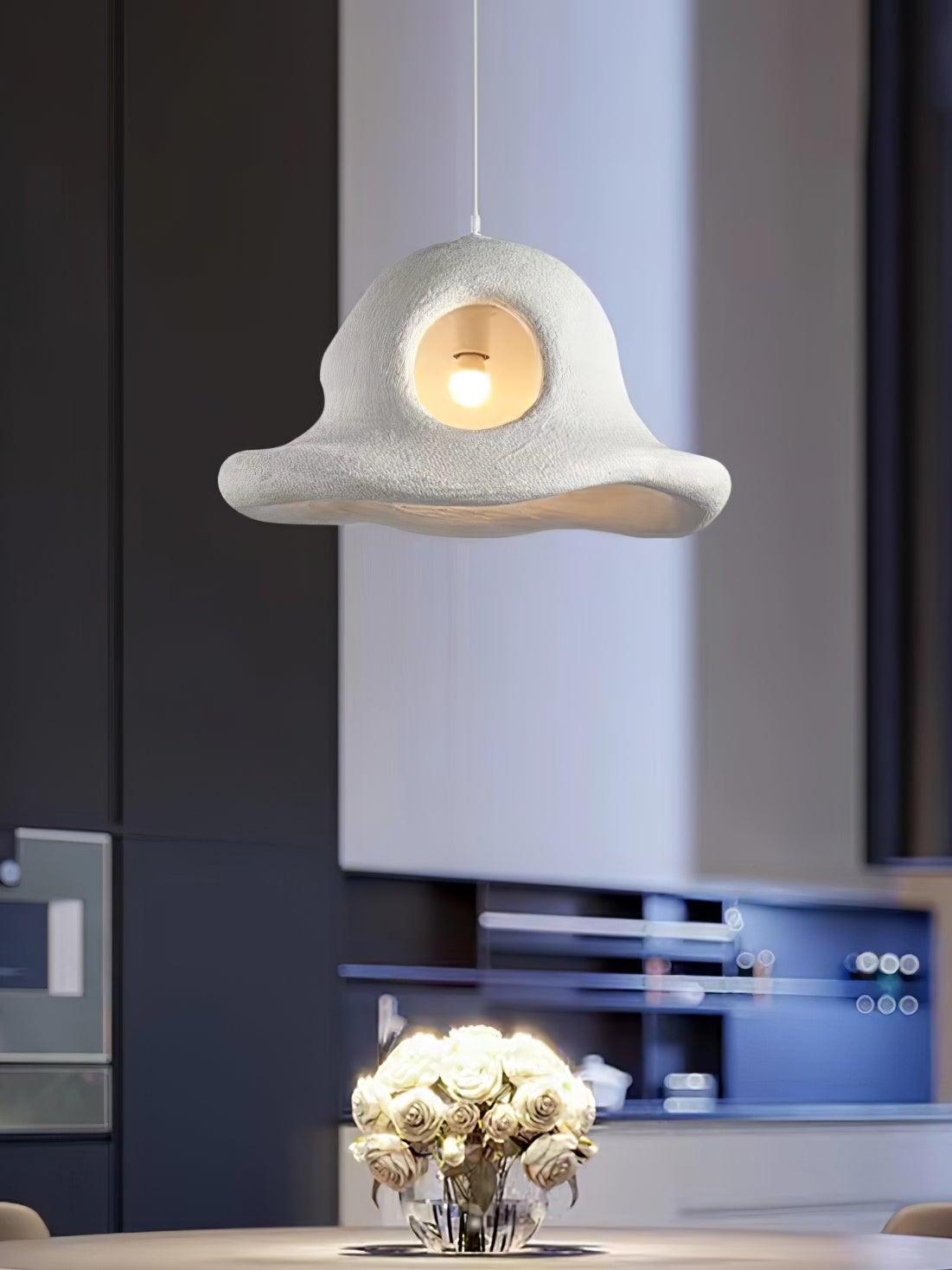 Olmi Hat Wabi-Sabi Sculptural Pendant Light BW9
