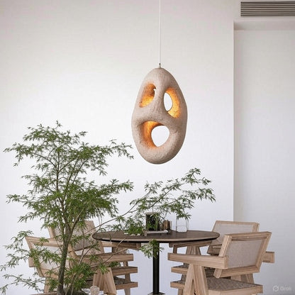 Pendant Light Japanese Wabi-Sabi Cream Beige BW3