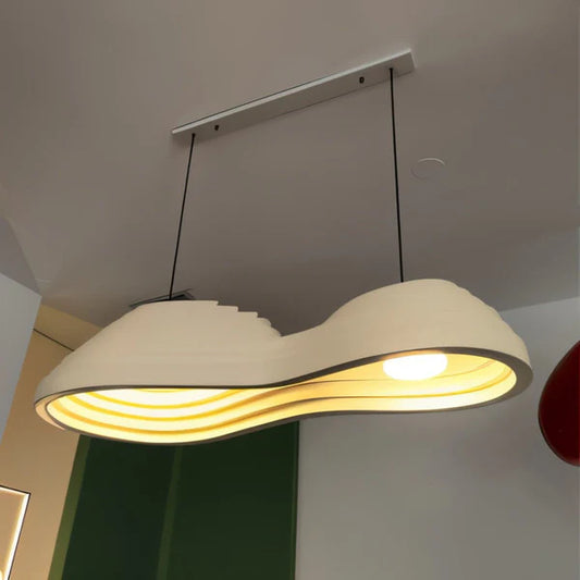 Modern Wavy Layered Pendant Light BW10